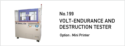 No.199 VOLT-ENDURANCE AND DESTRUCTION TESTER