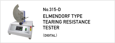 No.315-D ELMENDORF TYPE TEARING RESISTANCE TESTER