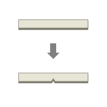 ノッチ切削加工