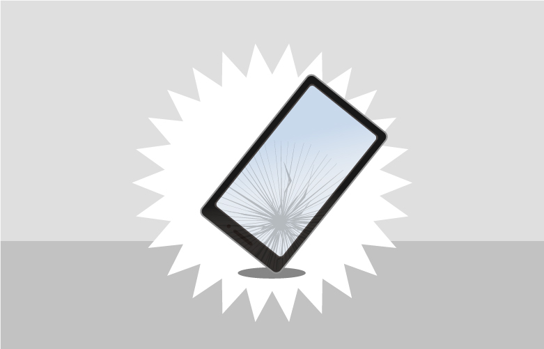 スマホ画面割れ