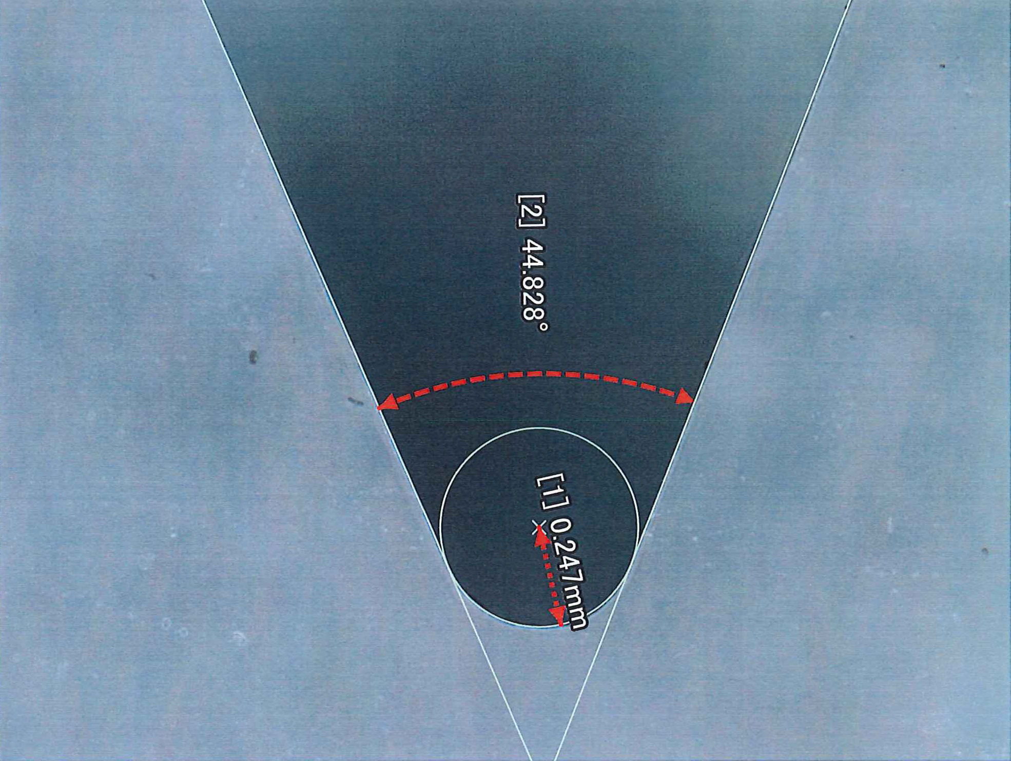 加工後のサンプル寸法検査