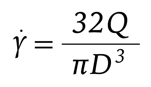 見かけのせん断速度式