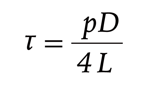見かけのせん断応力式