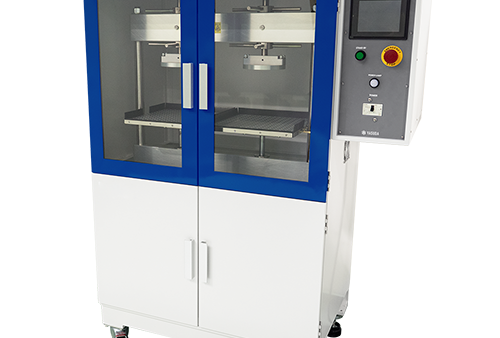 No.260 フォームラバー繰返し圧縮試験機｜ポリウレタンフォーム等の繰返し圧縮残留ひずみ試験なら