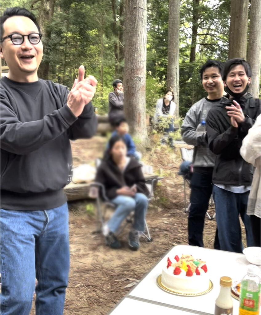 社長の誕生日ケーキ
