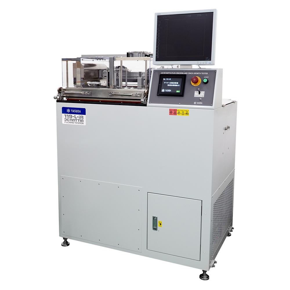No.119-L-iR-20 デマチャ屈曲試験機(低温槽・画像処理機能付)