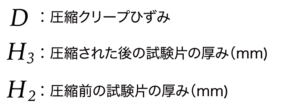 圧縮ひずみの計算記号