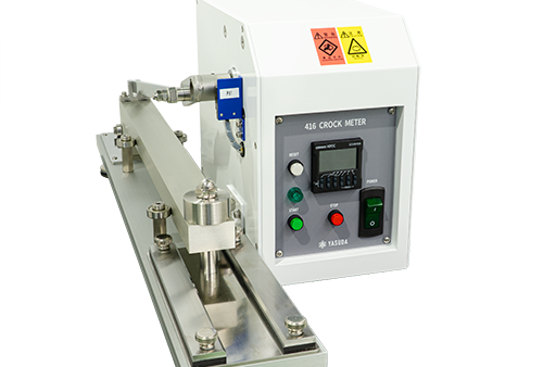 No.416 クロックメータ（摩擦試験機Ⅰ形）｜繊維製品・革・ゴム・プラスチック引布等の摩擦染色堅ろう度の評価に