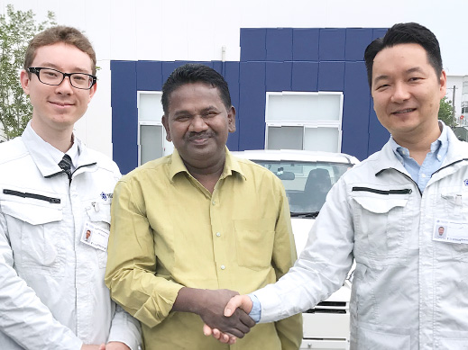 インド代理店と弊社担当者