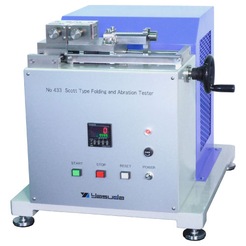 No.433 Scott Type Crease-Flex Abrasion Tester｜For the tester to conduct a crease-flex abrasion test on textile・rubber・plastic