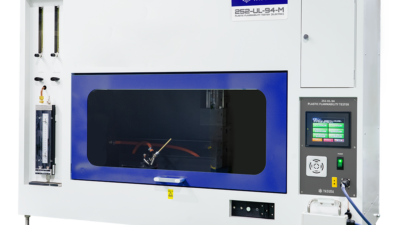 Evaluating flame retardancy of plastics (UL-94) | PLASTIC FLAMMABILITY TESTER / No.252-UL-94 | Evaluating flammability of wires, cables, and cords (UL-1581) | ELECTRIC WIRE FLAMMABILITY TESTER / No.252-UL-1581