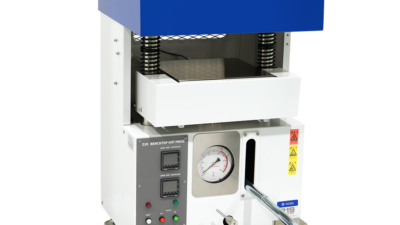 Use No.219 BENCHTOP HOT PRESS for compressing plastic・rubber【YASUDA-SEIKI】Compact and ideal for laboratory use
